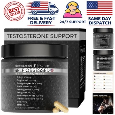 Natural Testosterone Booster - Self Obsessed 10-in-1 for Energy and Vitality