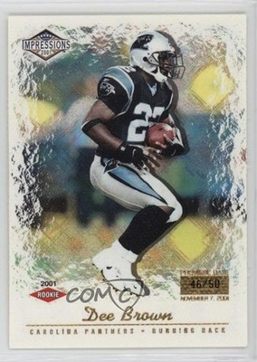 2001 Pacific Impressions Premiere Date 46/50 Dee Brown #156 0b9g