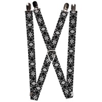 `Suspenders - 1.0`` - Floral Collage Black/Gray/White` (Us Import) ACC NEU