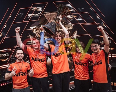 NRG Celebrating Valorant Champions Tour Trophy Paris 2025 8x10 Esports Photo