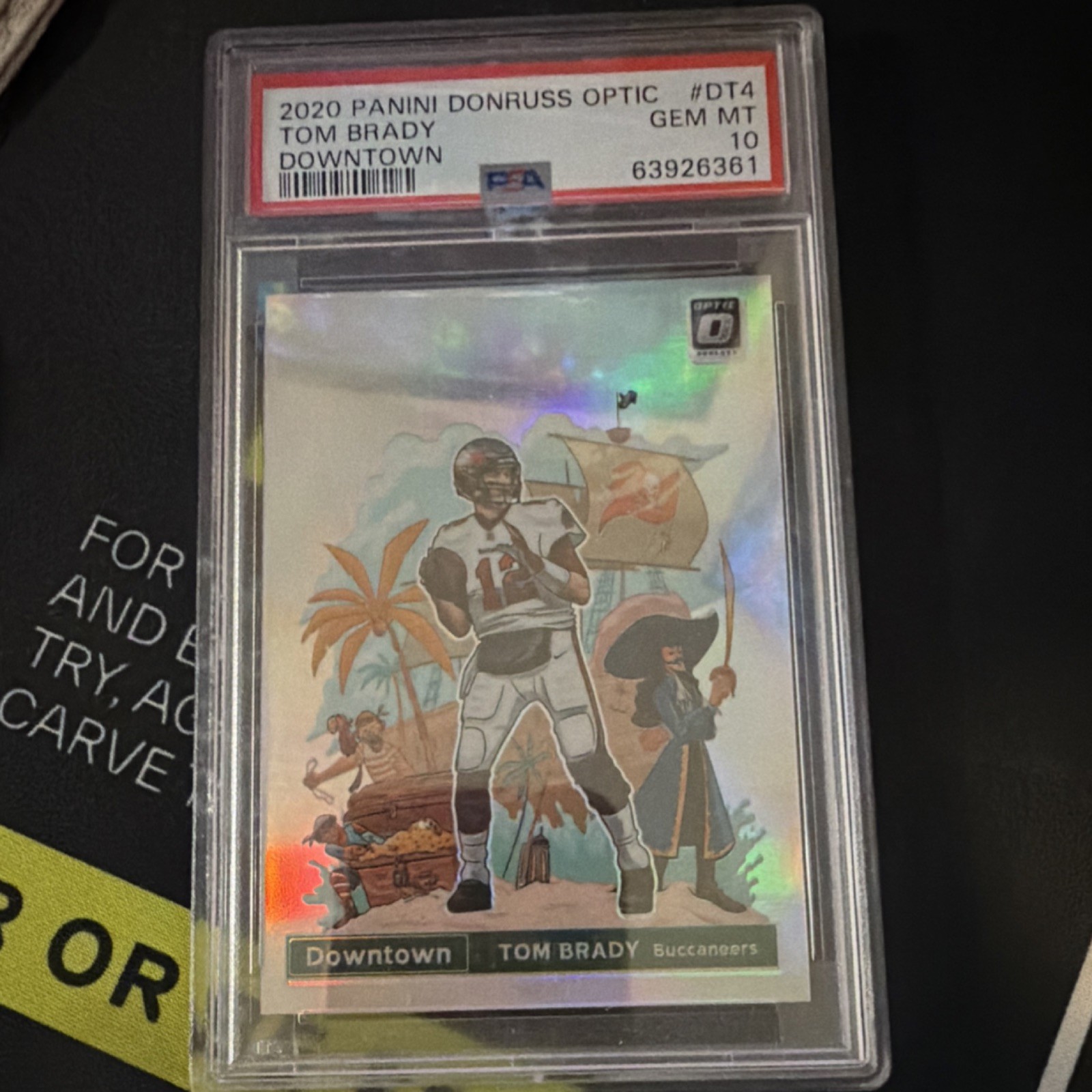 Panini 2020 Donruss Optic Downtown Tom Brady DT-4 Buccaneers PSA 10