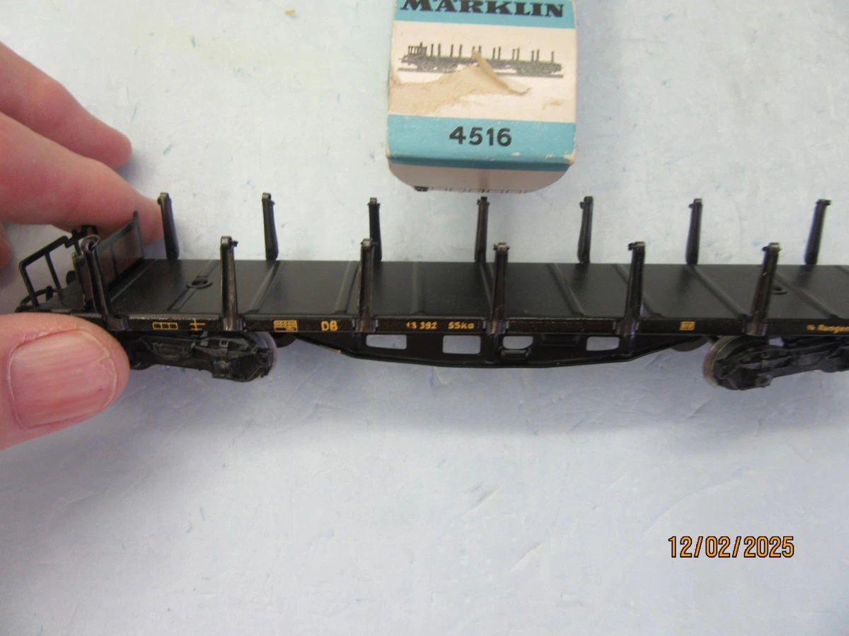 Märklin 58792 – Paire De Wagons Rotatifs Pour Bois – HO époque II – Comme Neufs