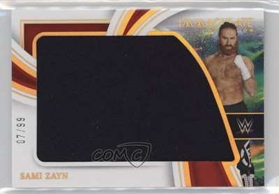 2023 Panini Immaculate WWE The Immaculate Standard 7/99 Sami Zayn #IM-SZN 0jr1