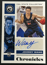 2021-22 Panini Chronicles Draft - Johnny Wang #CR-JWA Cal St. Fullerton RC AUTO