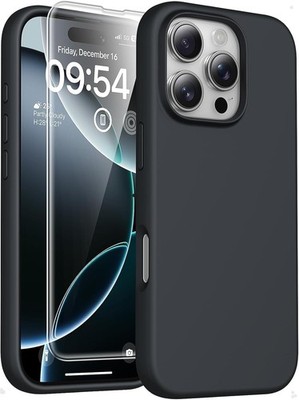 Hülle für iPhone 11 12 13 14 15 16 17 Pro Max Stoßfest Cover Silikon Schwarz UK