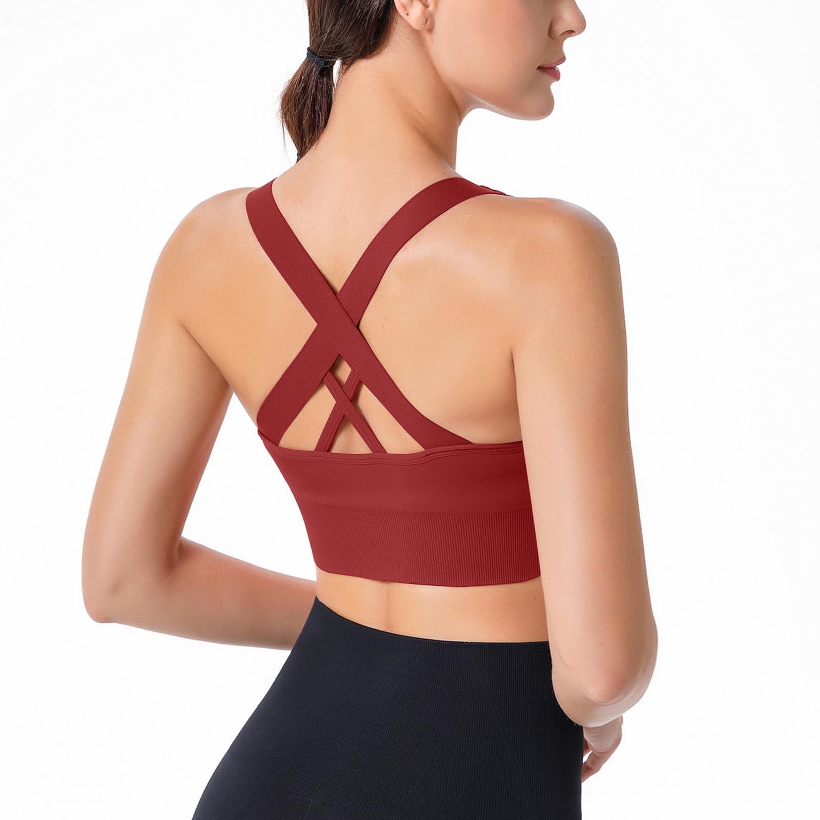 Brassière de sport running à maintien fort anti-rebonds pour femme active