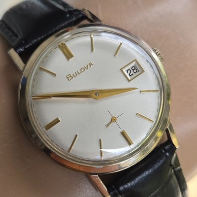 BULOVA ブローバ 1964年 10金張 10K RGP Vintage BULOVA date king 