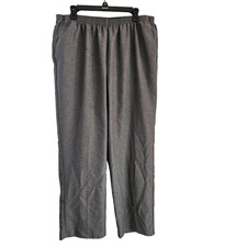 Alfred Dunner Pants Womens 22W Gray Pull-on Elastic Waist Pockets