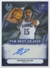 2025-26 Bowman's University Best Bryson Tiller Auto Kansas #BA-BT C25