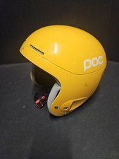 POC Skull X 2.0 helmet in yellow ski racing a...