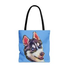 Siberian Huskie 'Iditarod' AOP Tote Bag