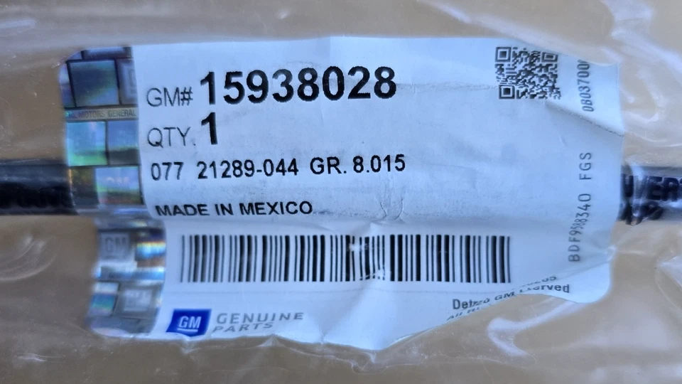 Cadillac CTS 2008-2015 capó puntal soporte cilindro genuino GM pieza no 15938028 Foto 4 de 4