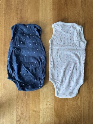 2x Body Bodies 68 & 74/80 ärmellos H&M und campus baby