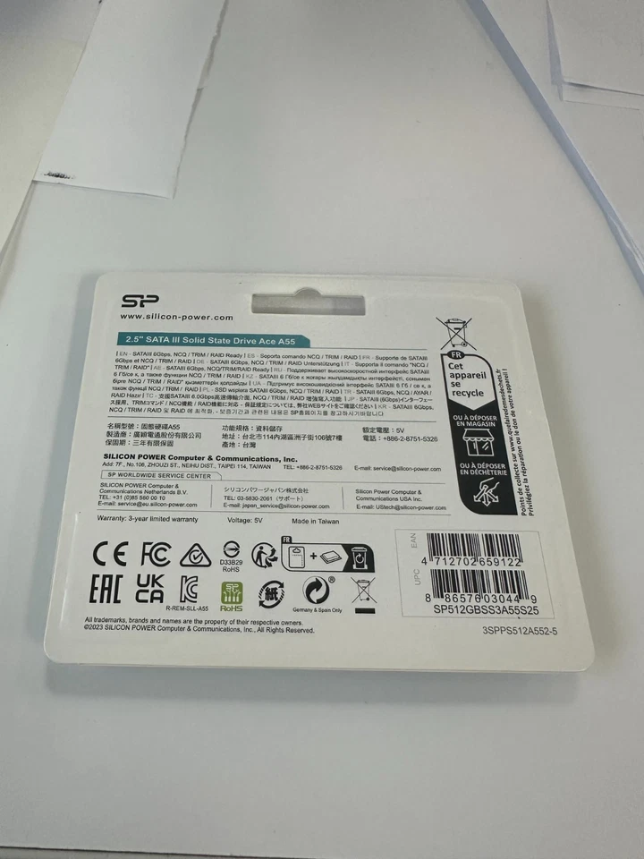 Silicon Power Ace A55 2.5" SATA III 512GB Solid State Drive Internal 5400 RPM - Image 2 of 2