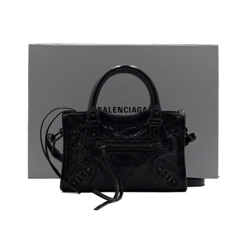 Balenciaga Black Le City Nano Tote Bag and Shoulder Bag Crossbody 156712435