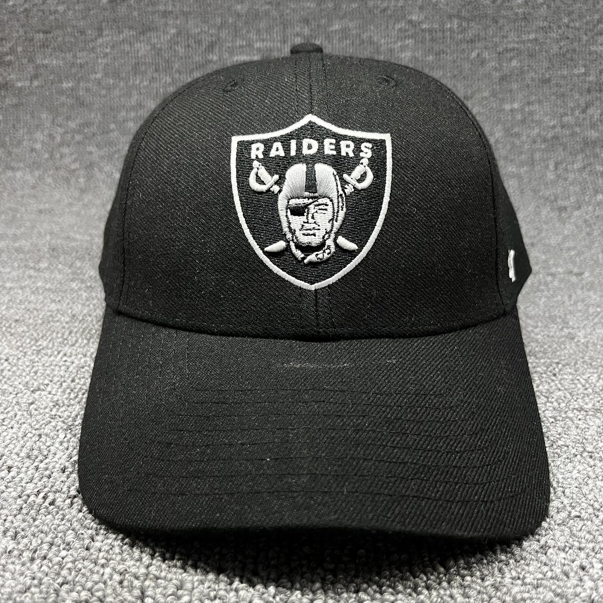 Las Vegas Raiders '47 MVP Hat Black Adjustable NFL Baseball Cap Hook & Loop