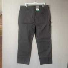 Colorado Clothing Canvas Pant Mens 38x32 Gray Relaxed Fit Stretch Canvas Fabric