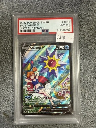 Pokémon TCG Starmie v Trainer Gallery Card TG13/TG30 Astral Radiance PSA 10