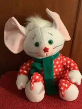 COMMONWEALTH TOYS for VENTURE STORES  XMAS  PLUSH MOUSE VINTAGE 1991 NWOT 11”