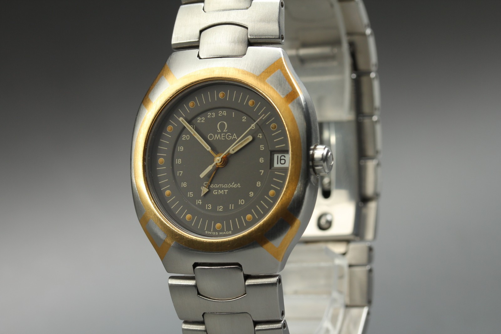 ⏯️[Near OMEGA Seamaster Polaris GMT K18YG