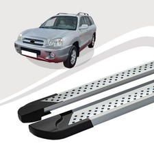 Trittbretter passend für Hyundai Santa Fe ab Baujahr 11/2000-03/2006 VISO Silber