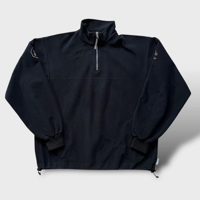 Vintage winddichtes Outdoor-Fleece, Größe L, Schwarz, für Camping, Wandern...