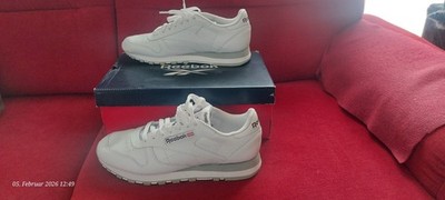 EU Größe 43 - Reebok Classic Leather White Pure Grey (WIE NEU!!)