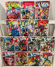 LOTE DE 14 X-MEN JIM LEE #1A-E,2,3,4,5,6,7,8,9,10 PRIMERA APLICACIÓN OMEGA ROJO CASI NUEVO A CASI NUEVO/M