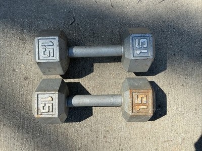 15lbs Hex Dumbbell Set
