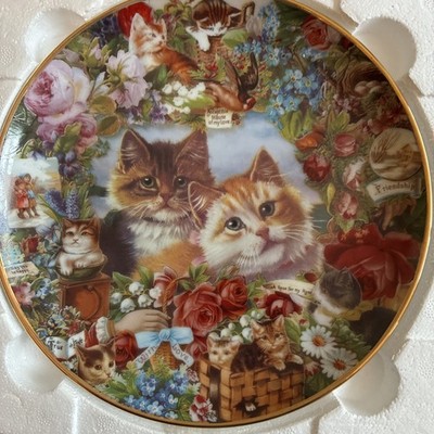 DANBURY MINT ''VICTORIAN CATS'' TELLER VON VICTORIA HOWARD LIMITED EDITION 