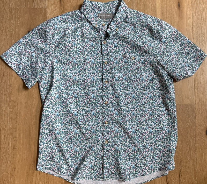 Men’s Southern shirt company Button Up Short Sleeve Stretch XL