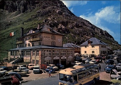 Hotel Savoia Passo Pordoi vintage postcard z571