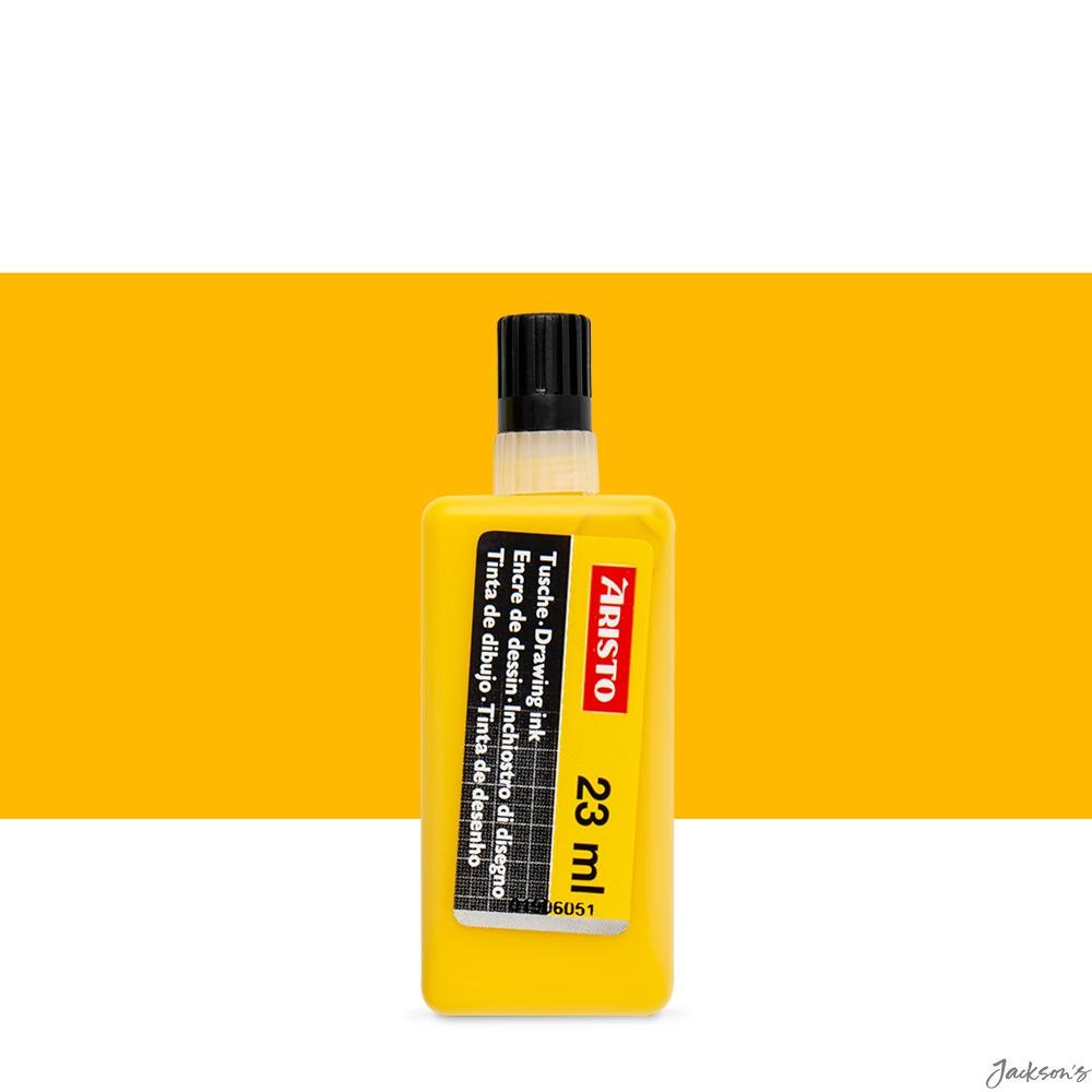 Aristo Technical Pen Drawing Ink Refill Bottle 23ml Yellow For Drafting Pens
