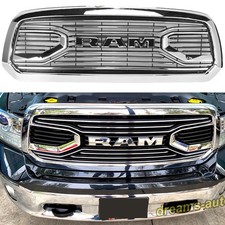 Chrome Grille Wletters For 2013 2014 2015 2016 2017 2018 Dodge Ram 1500 Bumper