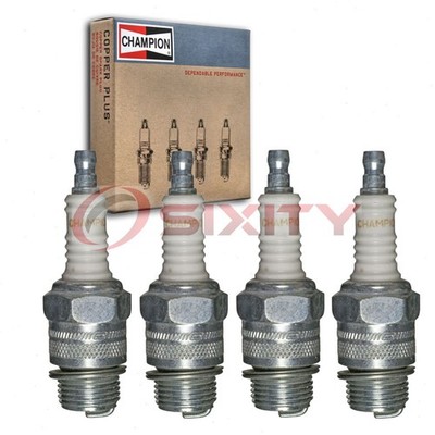 4 pc Champion Industrial 564 Spark Plugs for D16J 92231 82 2910 Ignition tr