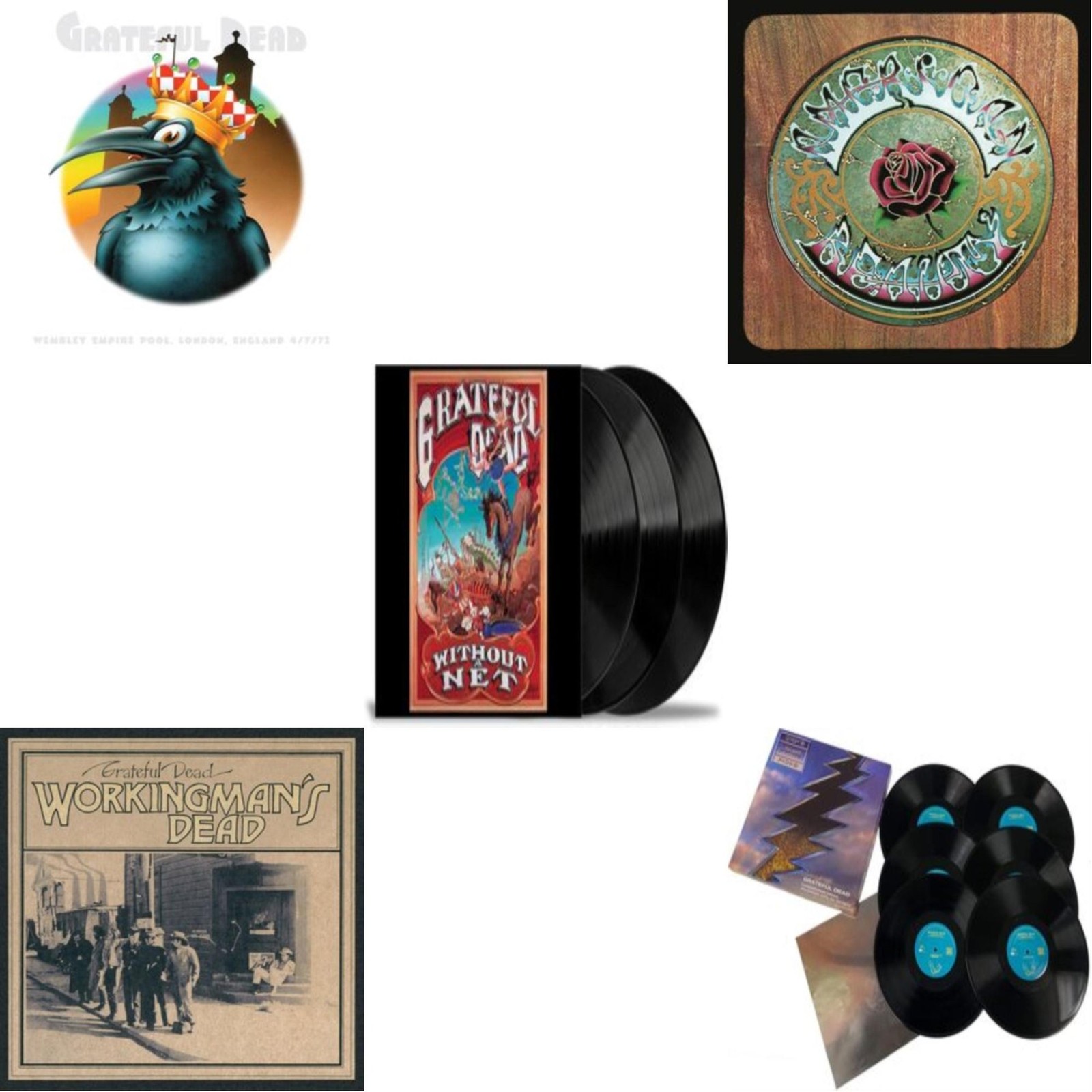 Grateful Dead Without A Net 3LP Live at Wembley Empire Pool London  