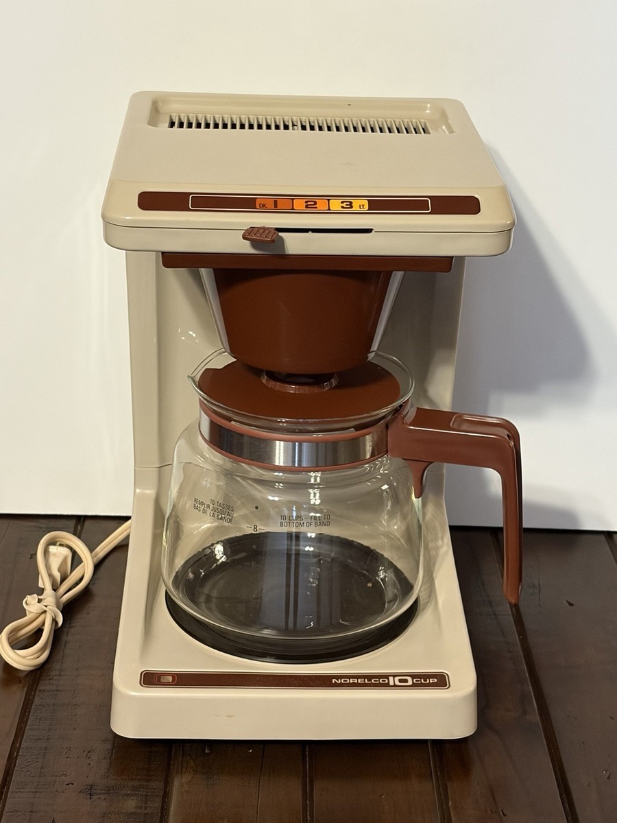 1970s Vintage Norelco Coffee Pot, Retro Coffee Maker, Nostalgia