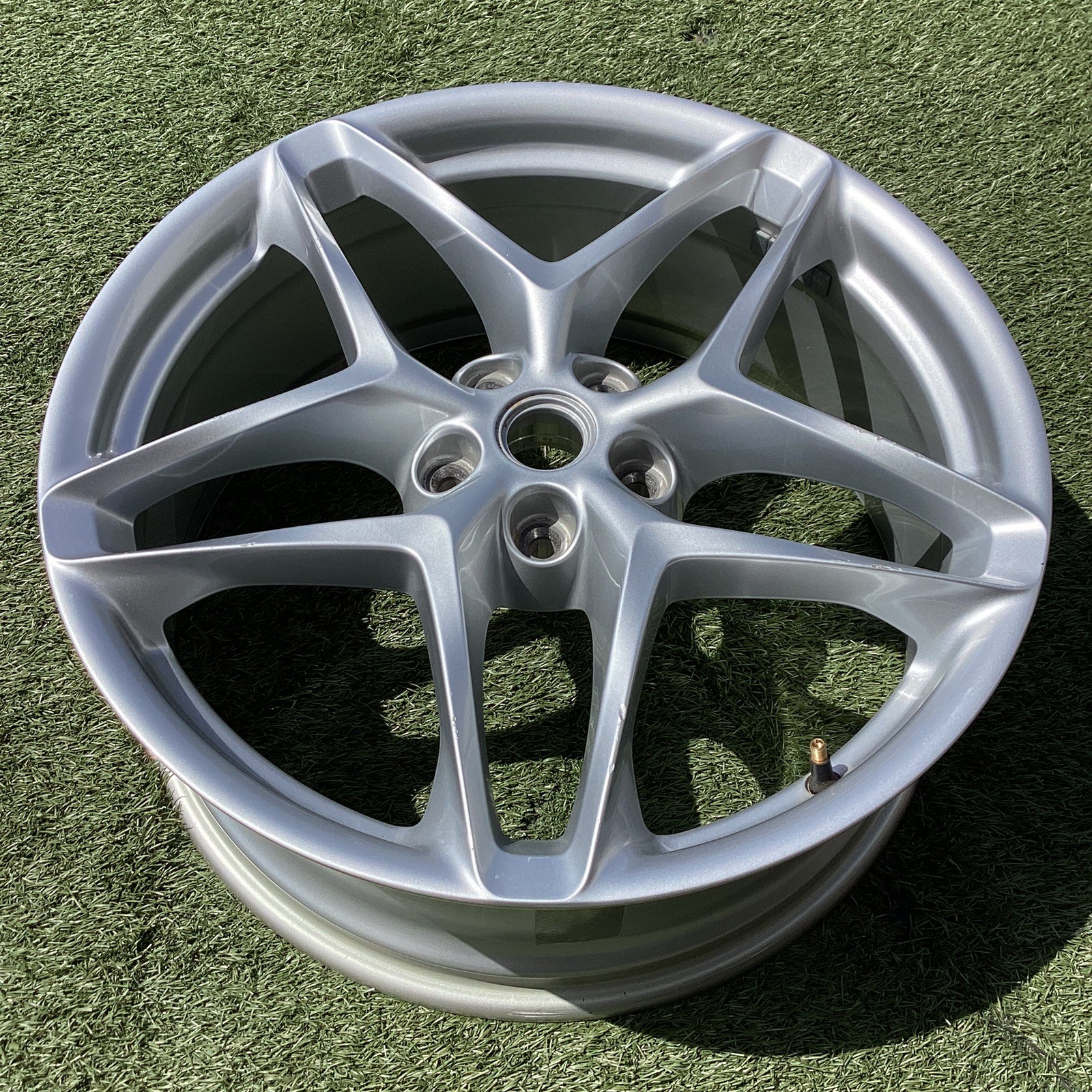 20” Ferrari Roma Front Single Wheel Rims OEM Silver