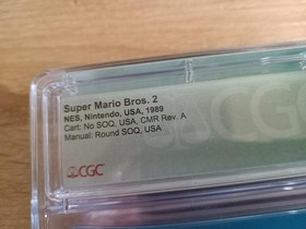 Super Mario Bros. 2 Nintendo NES CGC Grade 7.5 Complete in Box Original Owner