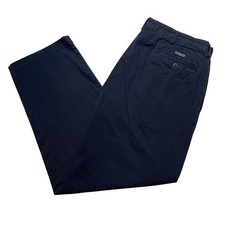 Vintage 90s Polo Ralph Lauren Andrew Pant Men 38x30 Pleated Classic Chinos Navy