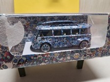 Liberty 64 Vw T1 Camper Bus Blue Flowered Surfer. Liberty 64 Vw T1 Camper Bus Blue Flowered Surfer.