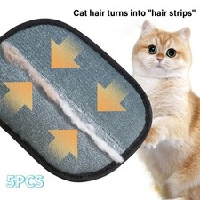 Pet Hair Removal Gloves Reusable Double Sided Grooming Mitt Tool