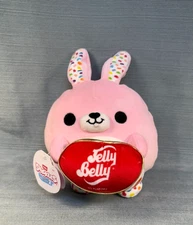New With Tag Zuru Snackles Flossie the Pink Bunny Jelly Belly Plush 8" Series 2
