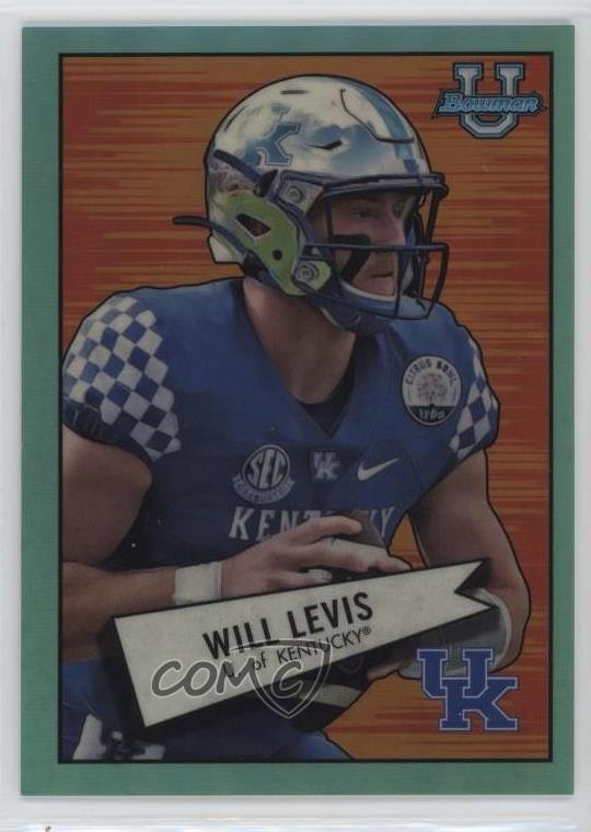 2022 Bowman U Chrome 1952 Bowman Aqua Refractor 11/150 Will Levis #52BF-7 n0c