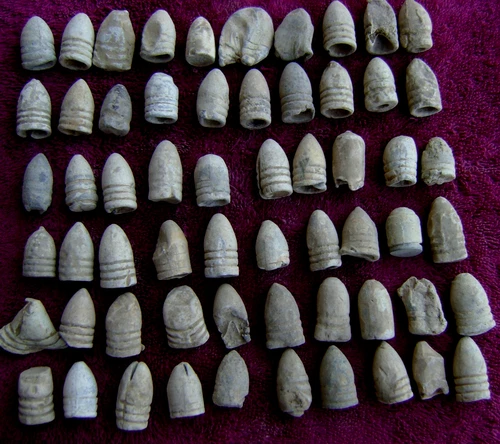 (60) FIRED (SHOT) EXCAVATED .58 CALIBER BULLETS (VICKSBURG)