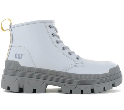 CAT Caterpillar Hardwear Mid Boots - Stiefel Leder Grau P111330 Freizeit Schuhe