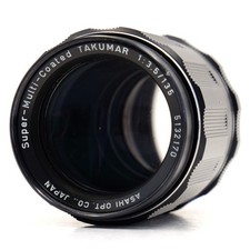 Pentax SMC Super-Multi-Coated Takumar 135mm f/3.5 MF M42 mount Telephoto Lens JP