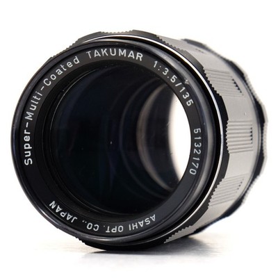 Pentax SMC Super-Multi-Coated Takumar 135mm f/3.5 MF M42 mount Telephoto Lens JP