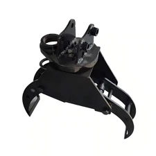 360° Hydraulic Rotation Rock Log Grapple for 0.8-1.6T Mini Excavator Attachments