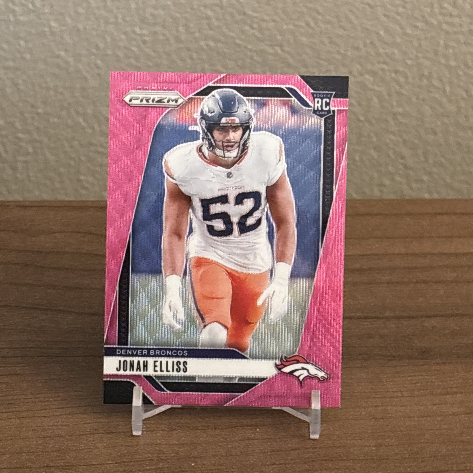 2024 Panini Prizm - Rookies Jonah Elliss #356 Pink Wave Prizm (RC)